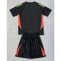 Camiseta Argentina Portero Primera Equipación Replica Copa America 2024 para niños mangas cortas (+ Pantalones cortos)